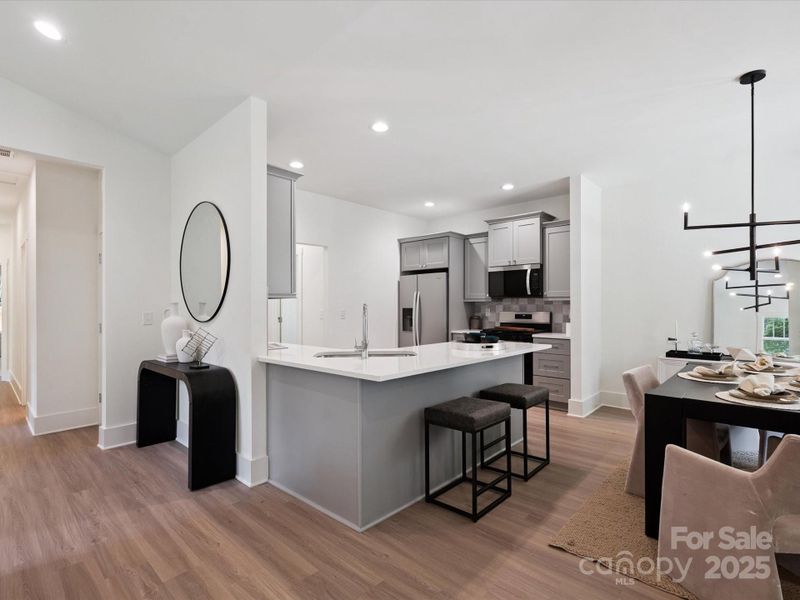 Furnished interior view inside a new home in , Charlotte (Image 11).