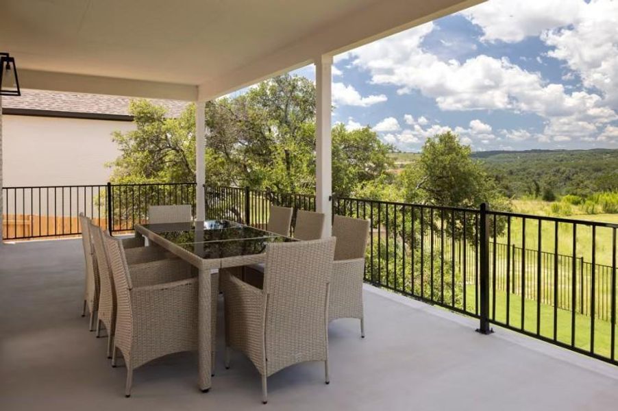 Photo of Pulte model home with same floor plan, not of actual home listed.