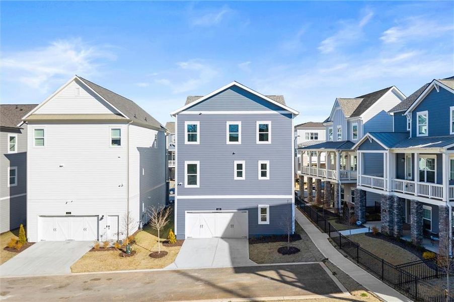 Exterior details and patio area of a home in , Atlanta (Image 22).