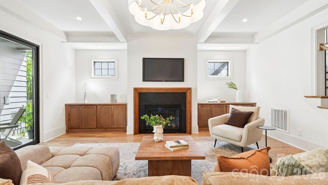 Furnished interior view inside a new home in , Charlotte (Image 9).