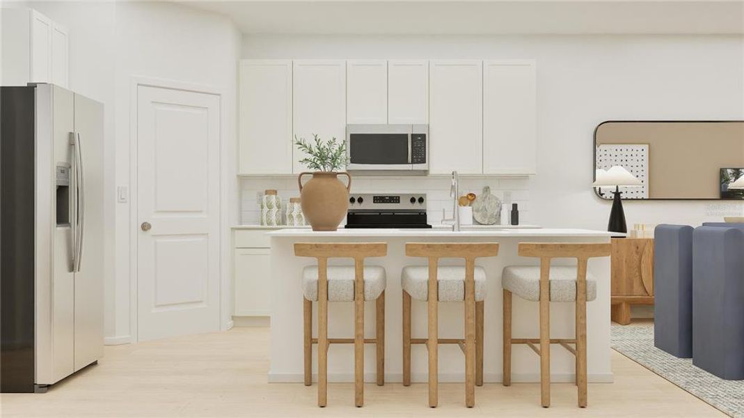Furnished interior view inside a new home in , Clermont (Image 5).