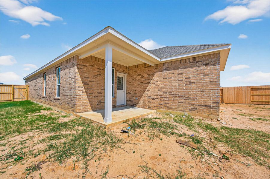 Exterior details and patio area of a home in Cypress Green, Hockley (Image 4).