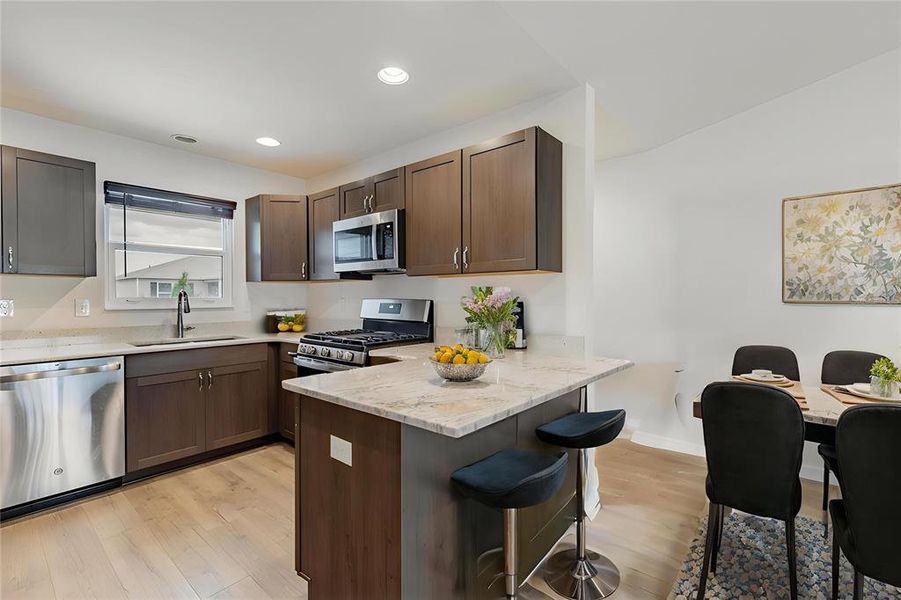 Furnished interior view inside a new home in , The Villages (Image 12).