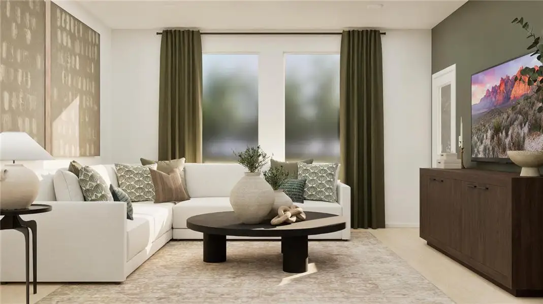 Furnished interior view inside a new home in Sugarloaf Ridge, Minneola (Image 14).