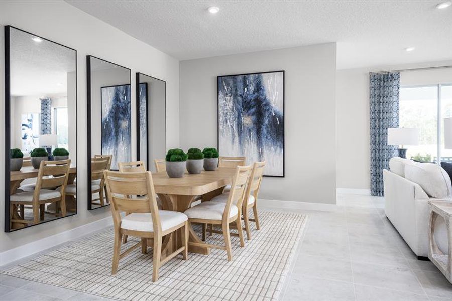 Representative furnished interior of a home built from the Kingsley by Ryan Homes in Bellaviva, Auburndale (Image 4).