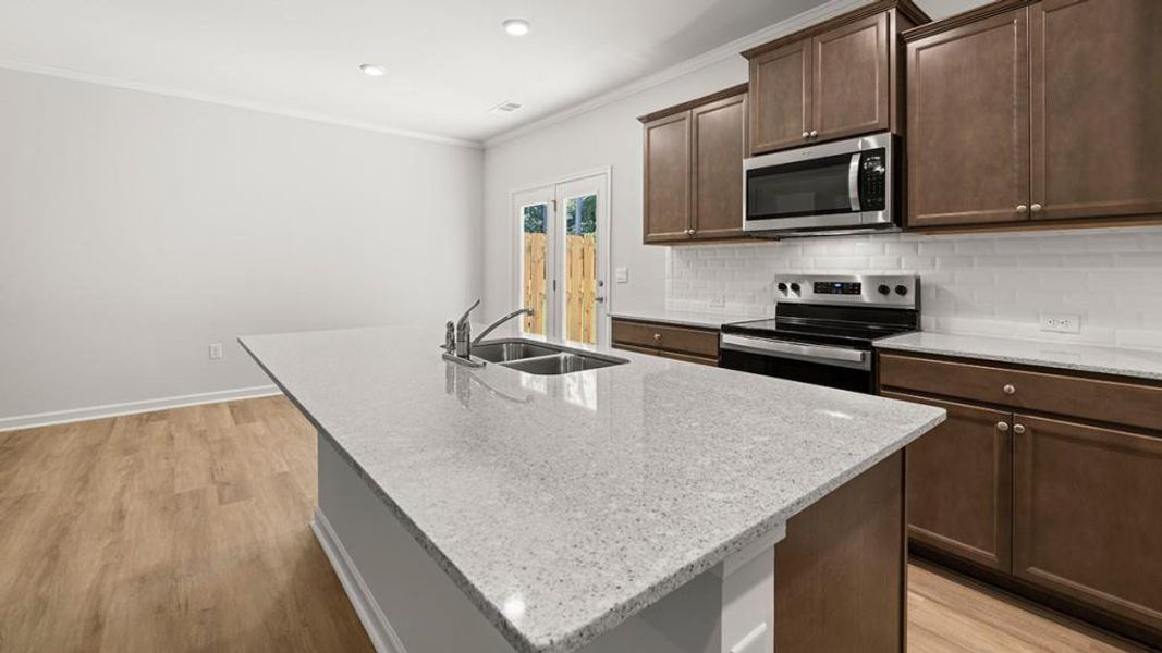 Furnished interior view inside a new home in Oconee Overlook Townhomes, Gainesville (Image 8).