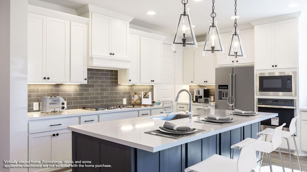 Furnished interior view inside a new home in Nolina 60', Georgetown (Image 6).