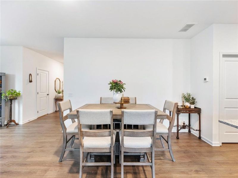 Furnished interior view inside a new home in Creekside at Farmers Crossing, Ball Ground (Image 7). Furnished interior view inside a new home in Creekside at Farmers Crossing, Ball Ground (Image 7).