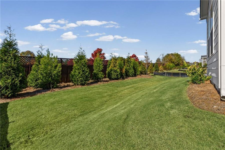 Exterior details and patio area of a home in Berkeley Mill, Cumming (Image 13).
