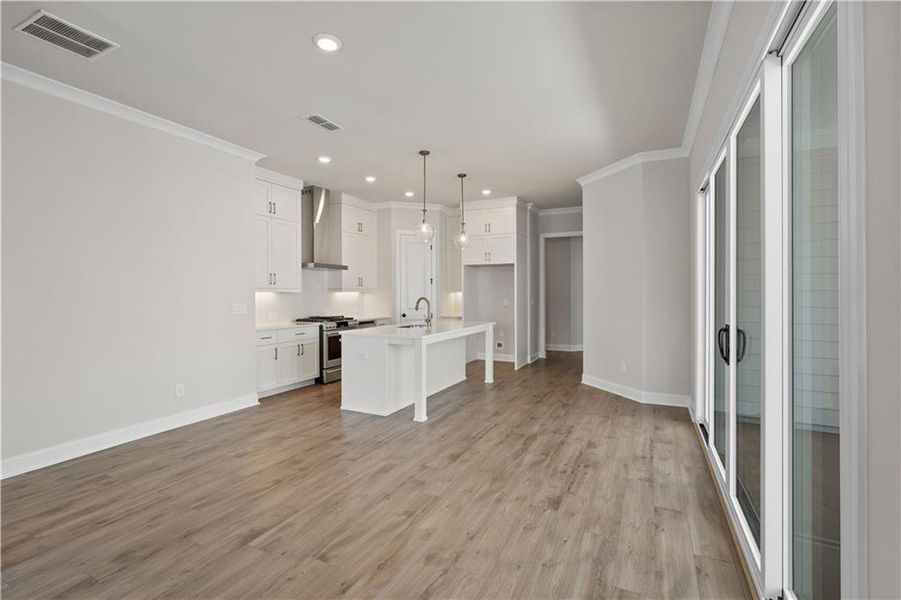 Furnished interior view inside a new home in Promenade at Sawnee Village, Cumming (Image 34).
