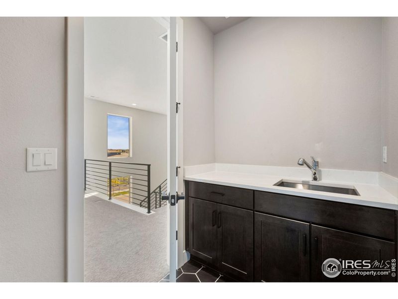 Furnished interior view inside a new home in Kitchel Lake at Serratoga Falls, Timnath (Image 4).
