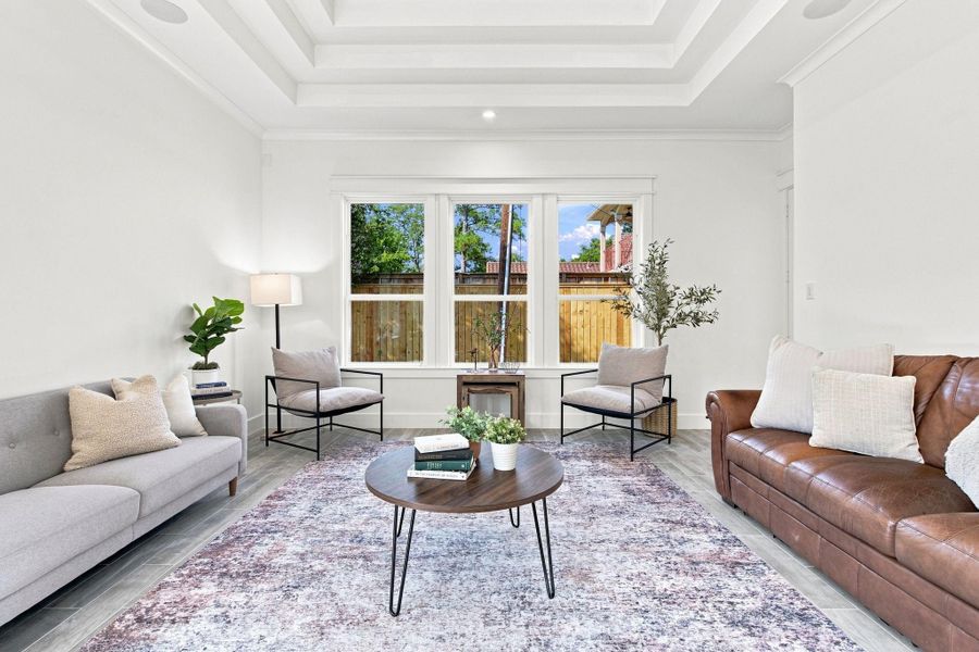 Furnished interior view inside a new home in , Houston (Image 10).