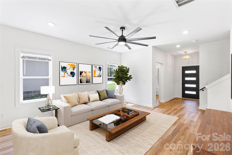 Furnished interior view inside a new home in , China Grove (Image 12).