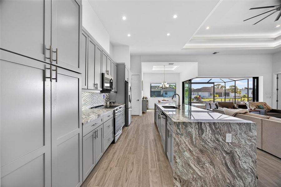 Furnished interior view inside a new home in , Cape Coral (Image 16). Furnished interior view inside a new home in , Cape Coral (Image 16).