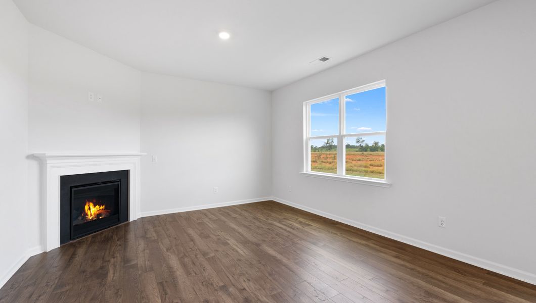 Representative unfurnished interior of a home built from the BELHAVEN by D.R. Horton in Benjamin's Grove, Woodruff (Image 19).