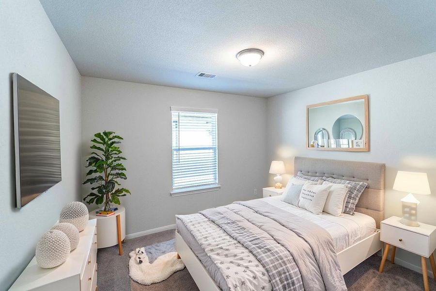 Furnished interior view inside a new home in Massey Oaks, Pearland (Image 8). Furnished interior view inside a new home in Massey Oaks, Pearland (Image 8).