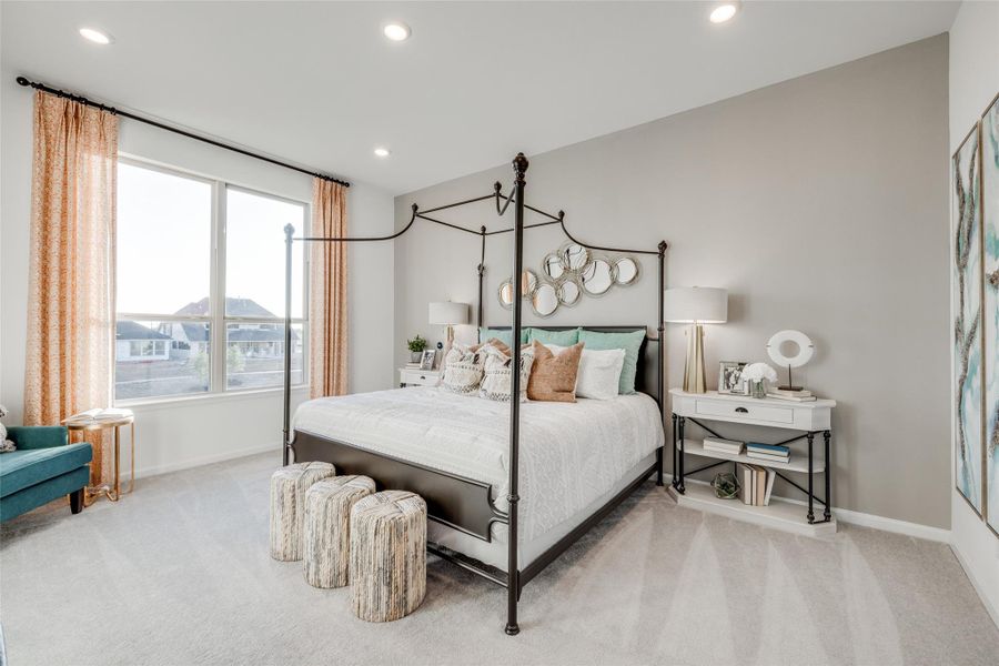 Furnished interior view inside a new home in Bridgeland, Cypress (Image 26).