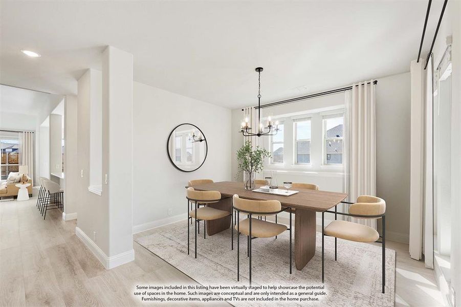 Furnished interior view inside a new home in Somerset, Venus (Image 6).