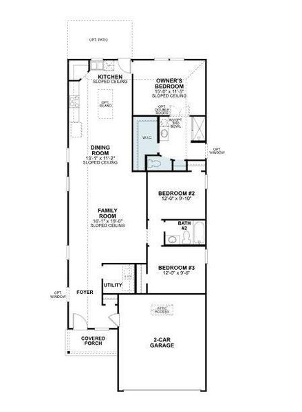 2D floor plan layout of this home in Mobberly Farms, Pilot Point, TX (Image 2). 2D floor plan layout of this home in Mobberly Farms, Pilot Point, TX (Image 2).