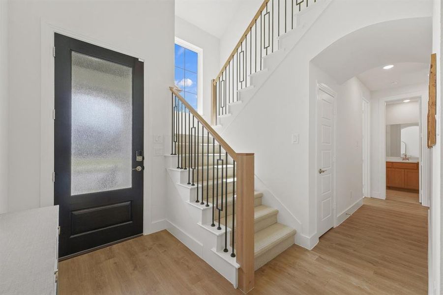 Spacious, unfurnished interior of a new home in Pecan Square, Northlake (Image 21). Spacious, unfurnished interior of a new home in Pecan Square, Northlake (Image 21).