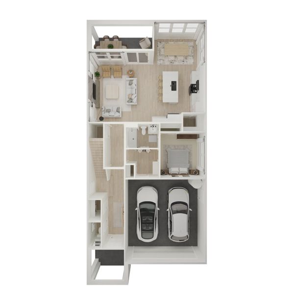2D floor plan layout for the Hampton by K. Hovnanian® Homes in Manor at Legacy Place, Peoria, AZ (Image 4).