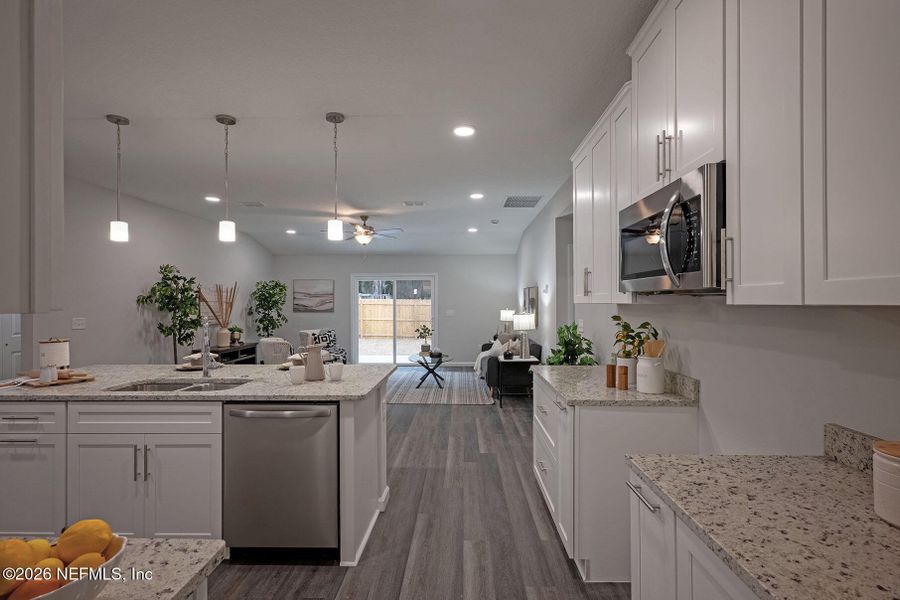 Furnished interior view inside a new home in , Jacksonville (Image 15).