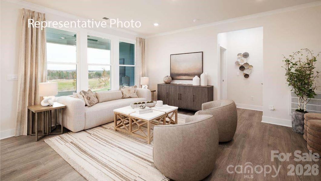 Furnished interior view inside a new home in Westport, York (Image 8).
