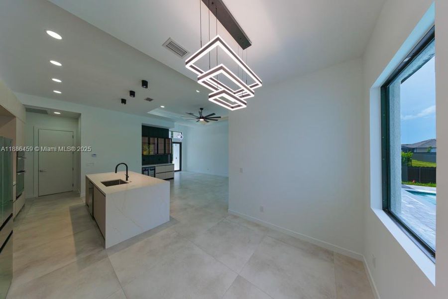 Furnished interior view inside a new home in , Cape Coral (Image 16). Furnished interior view inside a new home in , Cape Coral (Image 16).