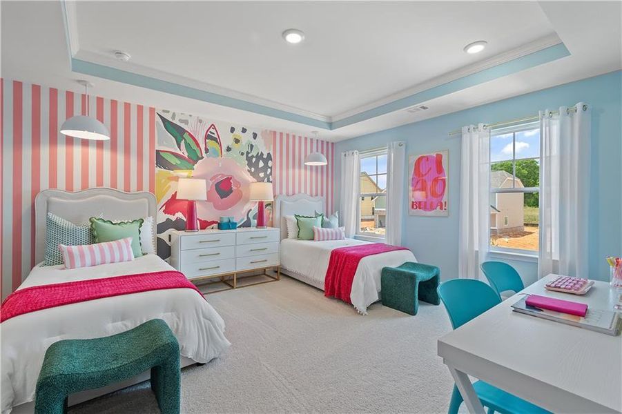 Furnished interior view inside a new home in Westwind Estates, Hampton (Image 38).