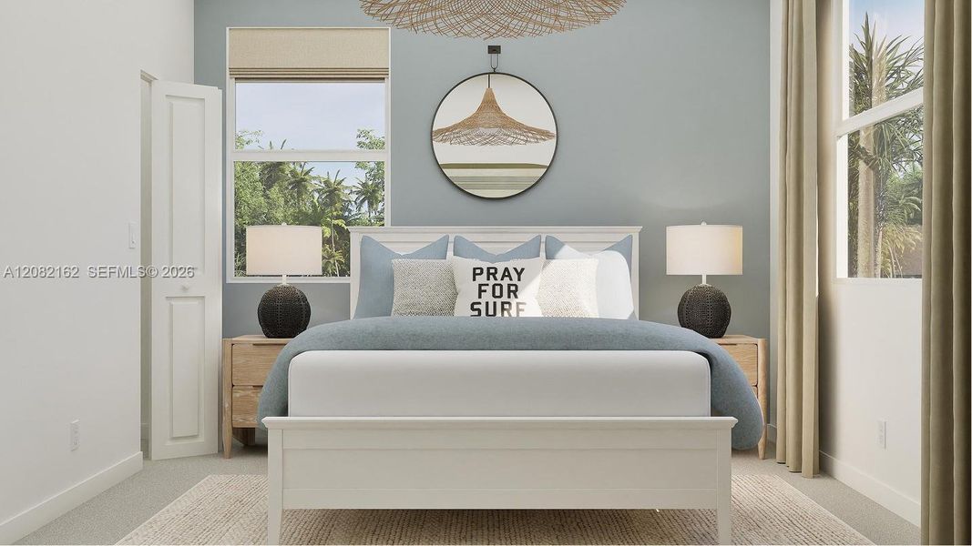Furnished interior view inside a new home in Emerald Palms, Miami (Image 9).