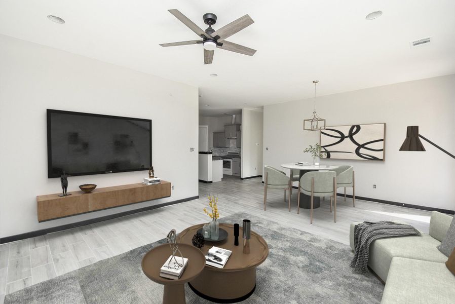 - Virtually Staged Image Of Family Room