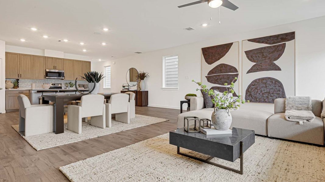 Furnished interior view inside a new home in Villarosa at Tamarron, Katy (Image 13).