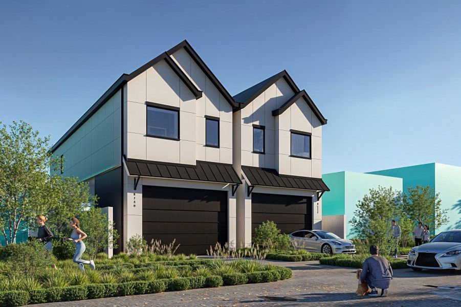 Front exterior of a new home in , Houston, TX, highlighting curb appeal (Image 2). Front exterior of a new home in , Houston, TX, highlighting curb appeal (Image 2).