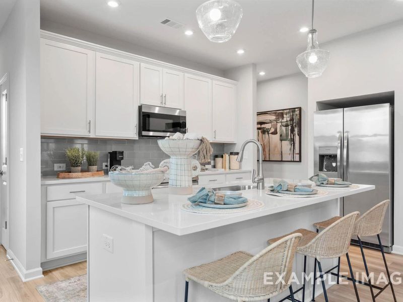 Furnished interior view inside a new home in Townes at North Main, Lillington (Image 7).