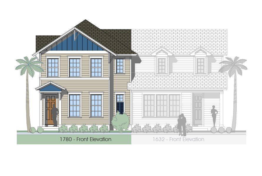 Representative rendering of the exterior for the Dorchester 1780 by Dostie Homes (Image 1). Representative rendering of the exterior for the Dorchester 1780 by Dostie Homes (Image 1).