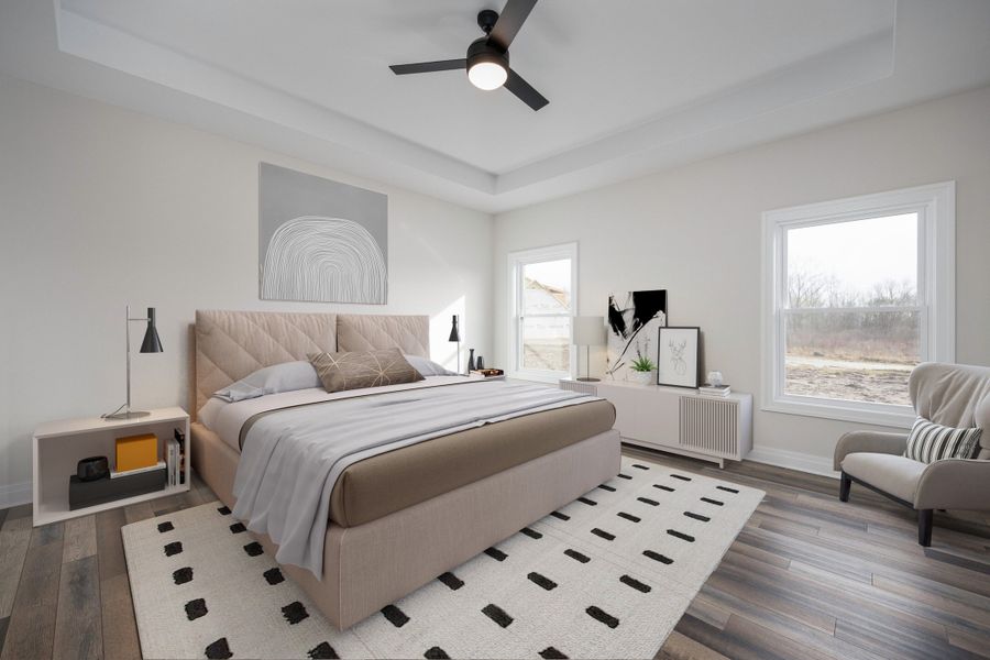 Representative furnished interior of a home built from the The Lennox by Forbes Capretto Homes in Birdsong Estates, Orchard Park (Image 16).