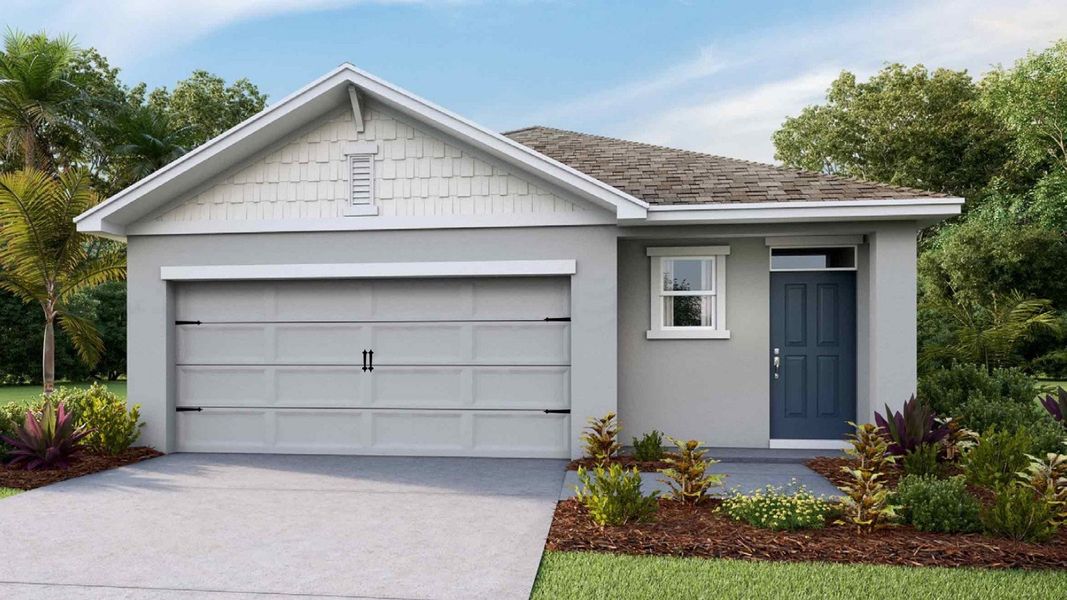 Representative exterior photo of a completed home built from the Allex II by D.R. Horton in Balm Grove, Wimauma, FL (Image 21).