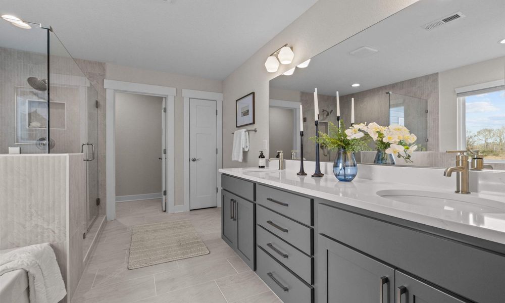 Representative furnished interior of a home built from the The Mangrove by Chesapeake Homes in Bridgewater - Shorehaven Village, Little River (Image 13).