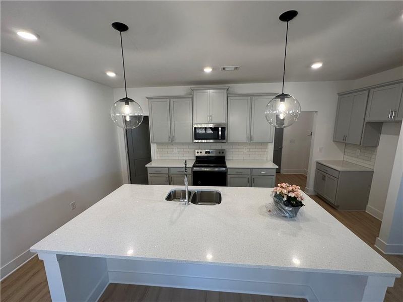 Furnished interior view inside a new home in , Buford (Image 3).