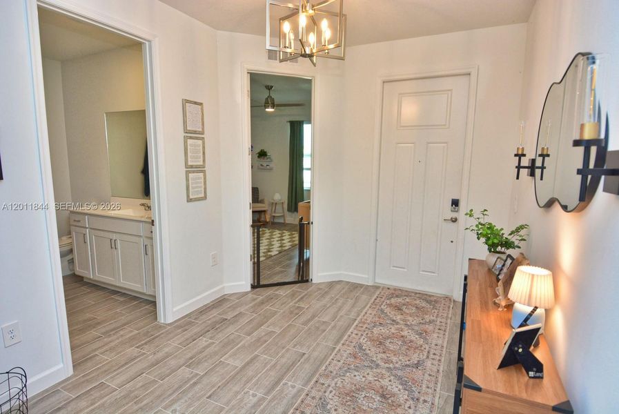 Furnished interior view inside a new home in Central Park, Port St. Lucie (Image 40).