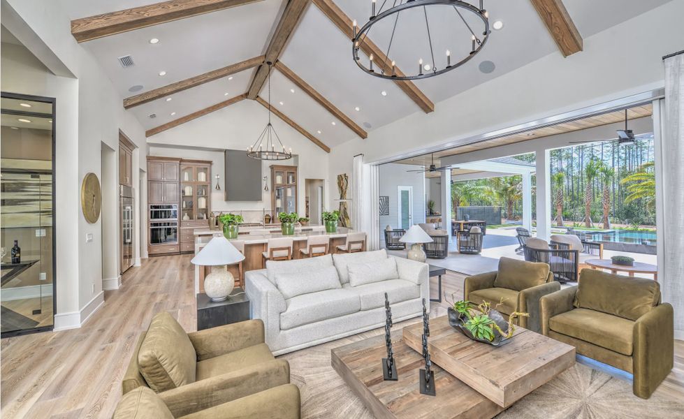 Furnished interior view inside a new home in SilverLeaf, St. Augustine (Image 14). Furnished interior view inside a new home in SilverLeaf, St. Augustine (Image 14).