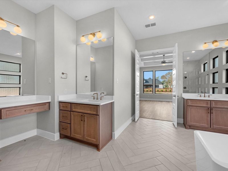 Furnished interior view inside a new home in , Fulshear (Image 7).