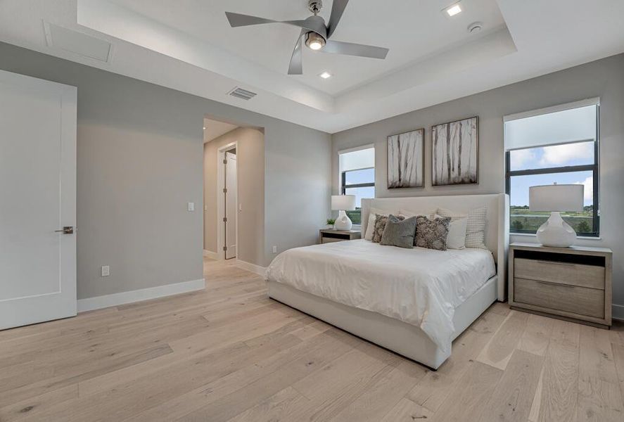 Furnished interior view inside a new home in Apex at Avenir, Palm Beach Gardens (Image 44).
