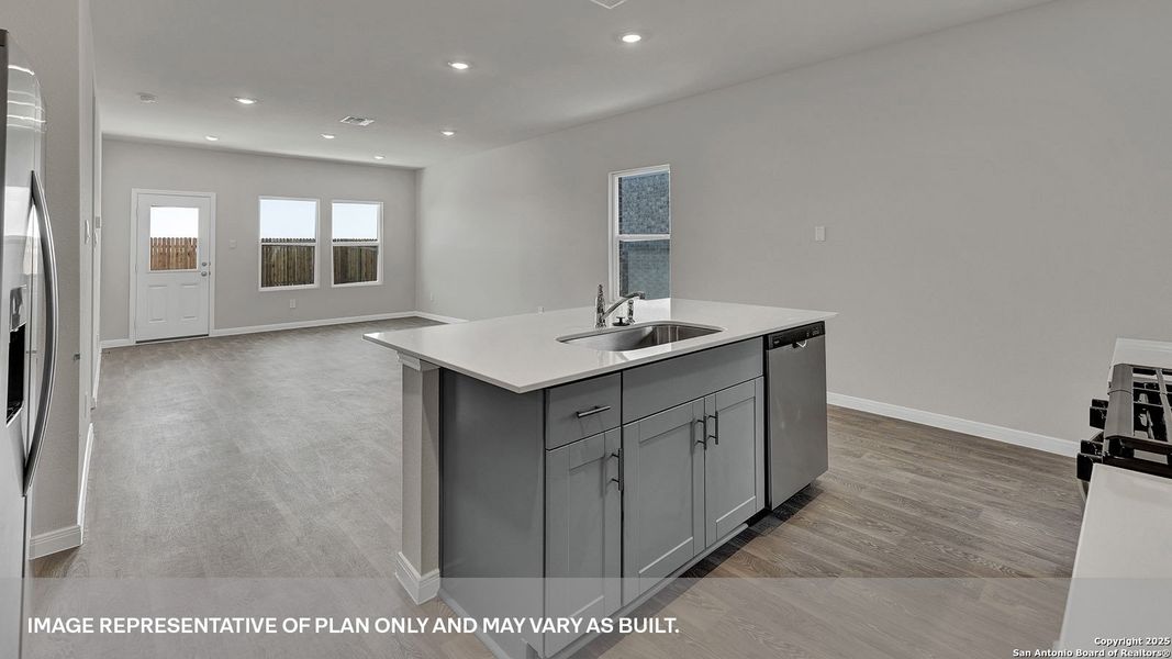 Furnished interior view inside a new home in Whisper South, San Marcos (Image 6).