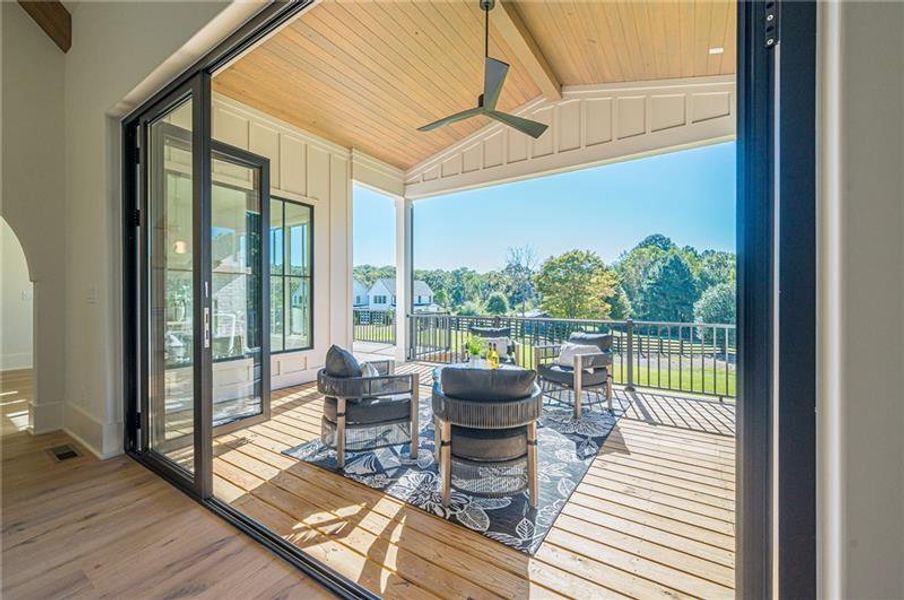 Exterior details and patio area of a home in , Canton (Image 34).