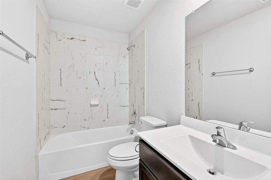 Furnished interior view inside a new home in Kings Way, Denton (Image 9).