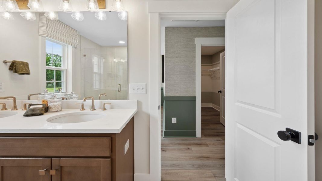 Furnished interior view inside a new home in Creekside at Andrews, Summerville (Image 26).