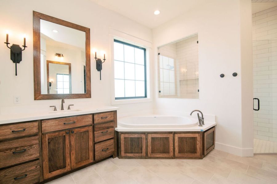 Representative furnished interior of a home built from the The Julia by Reece Homes in Pebble Creek, College Station (Image 49).