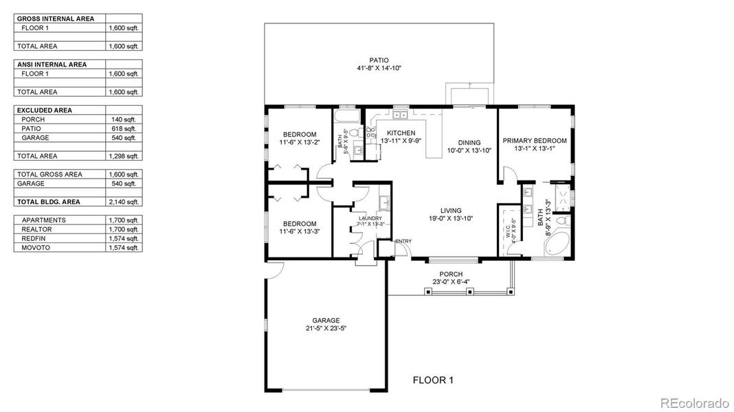 2D floor plan layout of this home in , Superior, CO (Image 3).