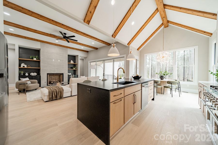 Furnished interior view inside a new home in , Weddington (Image 19).